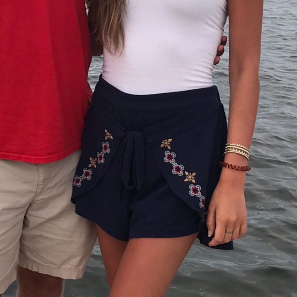 Tie front Shorts